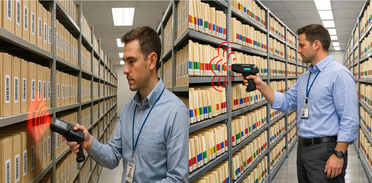 RFID Over Barcode for File Tracking