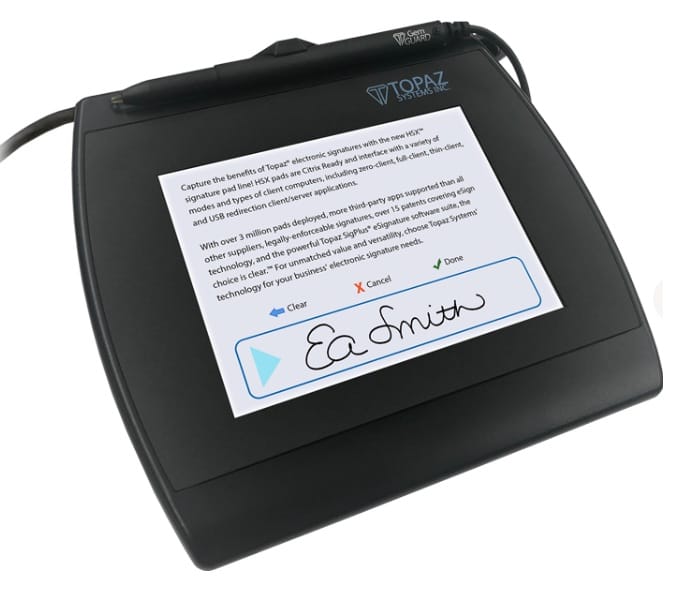 Weapon Tracker Signature Pad for Chain of Custody